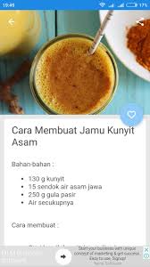 Tanaman kunyit ini sendiri merupakan tanaman asli dari kawasan asia tenggara. Cara Membuat Jamu Kunyit Asam Fur Android Apk Herunterladen