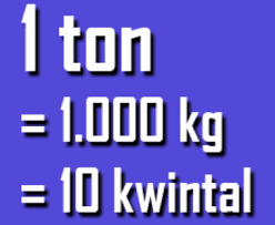 1 ton = 1.000 kg 1 kg = 1/1.000 ton = 0,001 ton. 1 Ton Berapa Kg Kilogram Dan Berapa Kwintal