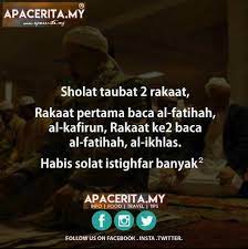 Solat Taubat 2 Rakaat Kata Kata Indah Kutipan Pelajaran Hidup Kutipan Agama