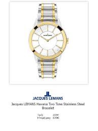 Jacques Lemans Havana Two Tone Stainless Steel Bracelet 1 1576j Oles Oi Leptomereiestoy Rologioy Edw H Chrono Watches Stainless Steel Bracelet Silver Watch