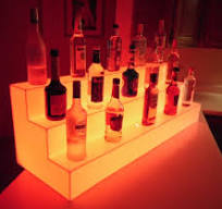 LED Light Up Bottle Displays