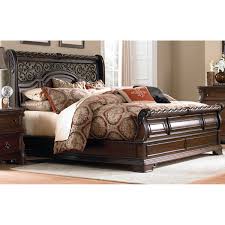 Traditional Brown King Size Sleigh Bed Arbor Place Liberty Furniture King Bedroom Sets Bedroom Sets
