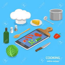 Whether you are a novice or an experienced cook, there is a recipe to su. Online Recipes Flat Isometric Vector Concept Smartphone Like A Part Of Cutting Board Royalty Free Cliparts Vectors And Stock Illustration Image 43080913