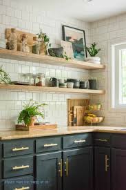 Forget fighting with awkward screws, anchors and nails; Diy Open Shelving Kitchen Guide Bigger Than The Three Of Us