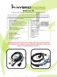 If you picked up an engine from a salvage yard or other used vehicle, you need all the electrical components to go with it. Ek 99 00 Wire Harness Instructions 4 0 Electrical Connector Throttle