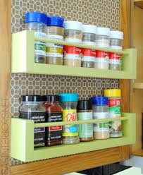 40 Clever Storage Ideas For A Small Kitchen Wood Spice Rack Diy Spice Rack Cabinet Door Storage