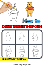 In this stage, depict the hands and legs of winnie the pooh. Winnie The Pooh Drawing How To Draw Winnie The Pooh Step By Step