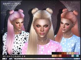 As much as i enjoy having long hair in this game, i couldn't help . Sims 4 Hairs The Sims Resource Galaxy Hair By Nightcrawler Womens Hairstyles Sims Hair Sims