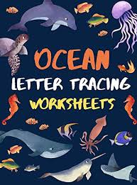 ocean letter tracing worksheets abc practis pages for kindergarten preschoolers ages 3 6 education book kindle edition by discovering enjoy children kindle ebooks amazon com