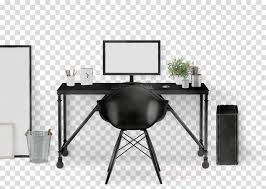 Computer table clipart black and white. Table Cartoon Clipart Desk Design Computer Transparent Clip Art