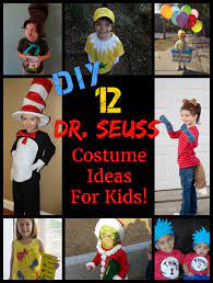 Thing 1 and thing 2 with books. 12 Easy Diy Dr Seuss Costume Ideas For Kids
