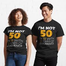 A fabulous 50th birthday gift for men or women with many fun facts from the year they were born. 50th Funny Man Woman 50 Years Party T Shirt By Lcrushop Redbubble