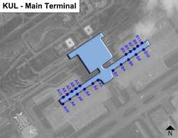 The klia2 departure hall accommodates check in and luggage drop counters, various food & services shop, waiting area, public concourse before your pass the immigration counters, customs. Kuala Lumpur Kul Airport Terminal Map