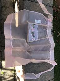 Sheer Pink Stunning Vintage Apron With Orginal Tags miss Helen Bare  Originals