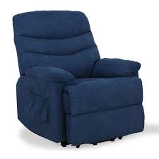 Upholstered in a charcoal, blue, or brown woven chenille fabric. Dorel Living Bryson Power Lift Recliner Blue Walmart Com Walmart Com
