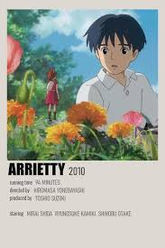 Arrietty By Yasemin Bali Studio Ghibli Poster Studio Ghibli Anime