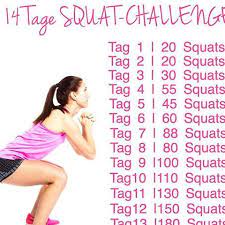 You can do the 30 day squats fitness challenge everyday, follow a proper diet to get a perfect an slim body fast. Jeden Tag Muskeln Beanspruchen Sport Gesund Bewegung