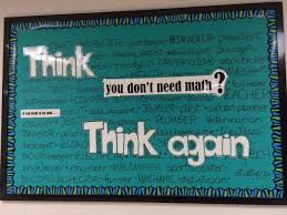 Bulletin Boards For Upper Grades High School Math Classroom High School Math Math Classroom