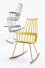 Kartell Comback Rocking Chair Blue Grey Natural Wood Made In Design Uk Avec Images Chaises Pivotantes Chaise Fauteuil Mobilier De Salon