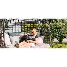 Buy garden sofa sets online! Maze Rattan Riviera Pod Sofa Grey