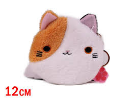 In the photograph, a large creature. Neko Atsume Game Plush Purse Anime Cute Cartoon Anime Plush Purse