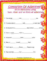 These worksheets for class 2 english or by solving cbse sample papers for class 2 english, immensely helps students in preparing for the final exams. Comparison Of Adjectives Worksheet 4 Estudynotes