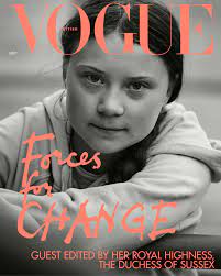 Greta thunberg on her way to london in an electric car. Greta Thunberg Covers British Vogue S September 2019 Issue British Vogue British Vogue