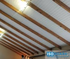 50mm Isoboard Retrofit Between Purlins Our Isopine Finish Mimics Tongue And Groove Wood Slats It Exposed Ceilings Tongue And Groove Ceiling Roof Ceiling