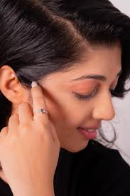 Blue Sapphire & White Sapphire Irene Ring