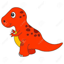 Maybe you would like to learn more about one of these? Cute Cartoon Dinosaur Tyrannosaur Red Dinosaur Isolated On A Royalty Free Cliparts Vectors And Stock Illustration Image 139837234