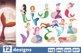 Download Mermaid Svg Bundle Mermaid Svg Mermaid Cricut 560499 Cut Files Design Bundles