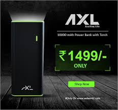 Axl Power Bank Model No Apb103 Having 10000mah Capacity And 1 Year Warranty Powerbank Brand Power Power