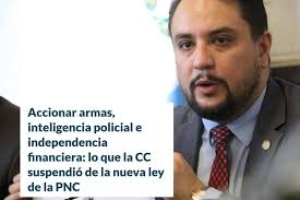 DIPUTADO RONALD PORTILLO ES QUIEN FRENÓ LA LEY PARA LA PNC El "diputado"  Ronald Portillo, del partido VAMOS, es quien frenó la Ley de la PNC, ya  que, no está de acuerdo