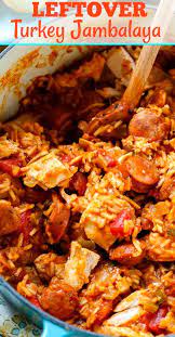 Leftover Turkey Jambalaya Spicy Southern Kitchen Recipe Leftover Turkey Delicious Dinner Recipes Best Jambalaya Recipe