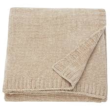 Mialotta Plaid Beige Chenille Ikea Und Ikea Plaid