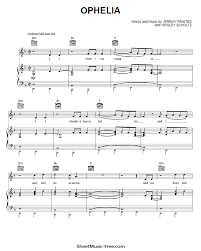 Ophelia Sheet Music The Lumineers Sheetmusic Free Com
