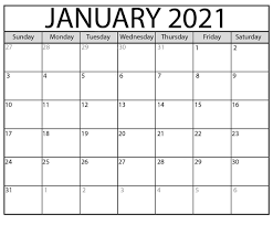 Only print the required months; January 2021 Calendar Calendar Printables Print Calendar Free Printable Calendar