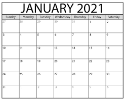 Simple monthly planner and calendar for january 2021. January 2021 Calendar Calendar Printables Free Printable Calendar Monthly Calendar Printable