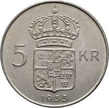 Sverige 5 kronor 1920 kv 0/01. 5 Kronor Gustaf Vi Adolf Sweden Numista