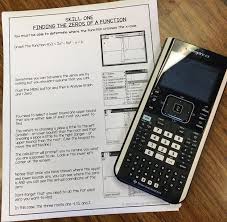 Calculus Skills For The Ti Nspire Calculus Calculator Teaching Survival