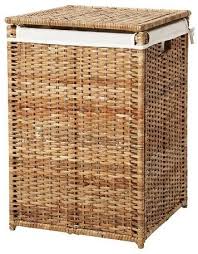Ikea Branas Waschekorb Gefuttert Aus Rattan Amazon De Kuche Haushalt