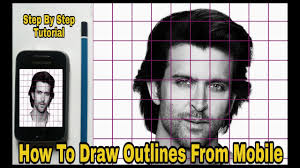 Even if drawing grid maker application is produced just for android os as well as ios by vavatch software. How To Draw Outlines From Phone Using Grid Method Youtube