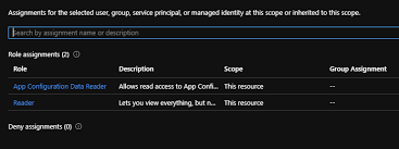 If i inspect the options object (azureappconfigurationoptions) i cannot see anything that looks related to managed identities when creating a connection. 403 When Connecting To Azure App Configuration Using A Managed Identity Stack Overflow