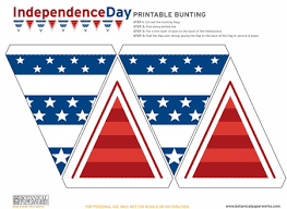 This gives guests a chance to take a break from swimming or the heat and relax with a bit of coloring. Free Printables Flag Bunting For Fourth Of July Botanical Paperworks