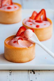 Strawberry Mousse In Honey Tuiles Fancy Desserts Desserts Just Desserts