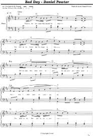 Come si crea un accordo? Bad Day Daniel Powter Spartiti Per Pianoforte