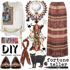 We have updated this post and substituted items that have the same feel, but may look different. Designer Clothes Shoes Bags For Women Ssense Fortune Teller Costume Diy Fortune Teller Costume Work Appropriate Halloween Costumes