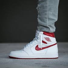 Nike Air Jordan 1 Retro High Og Black White Red Air Jordan 1 Retro High Og Metallic Red White Nike Shoes Hype Shoes Sneakers Fashion