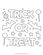 Each printable highlights a word that starts. Halloween Coloring Pages Free Printable Pdf From Primarygames