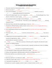 Bill nye energy video worksheet.pdf. Pearson Bill Nye Electrical Current Video Review Questions Student Docx Bill Nyes Electrical Current Video Worksheet Complete While Video Is Course Hero